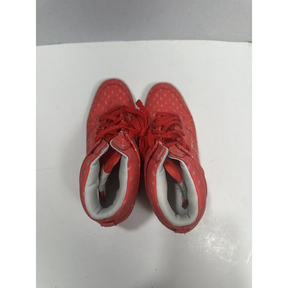 Nike Dunk‎ Sky Hi Print Hidden Wedge Heel Shoes Sz 7.5 - Hyper Red - 543258-600